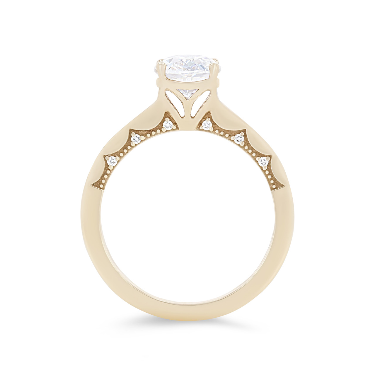 Tacori Coastal Crescent Oval Solitaire Engagement Setting 2