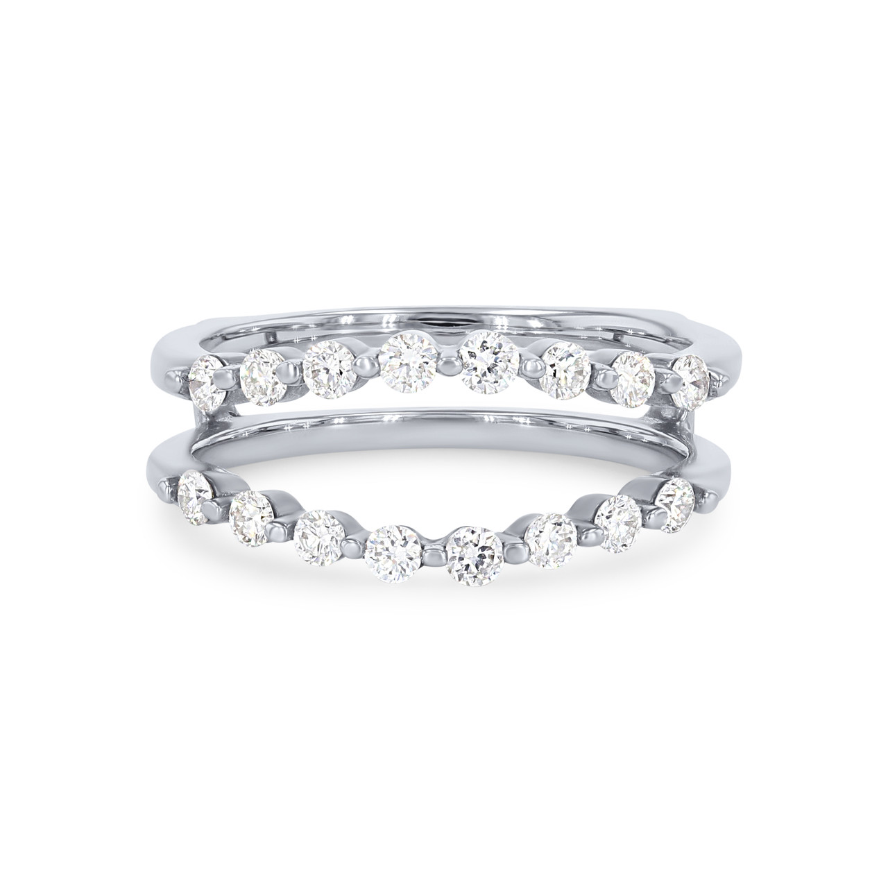 True Romance Contour Single Prong Diamond Ring Guard 0
