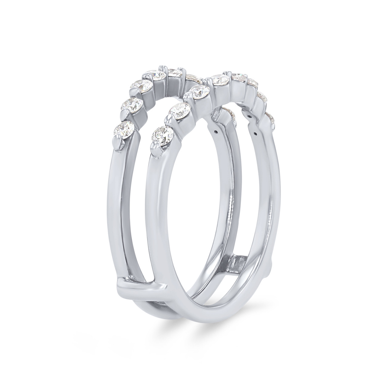 True Romance Contour Single Prong Diamond Ring Guard 1