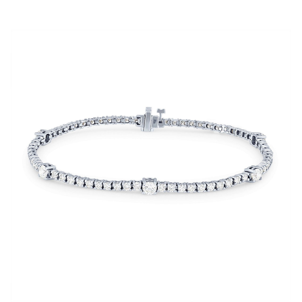 Alternating Diamond Tennis Bracelet (2.50tw)