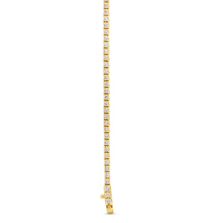 Yellow Gold 14K Diamond Tennis Necklace (16 inch)