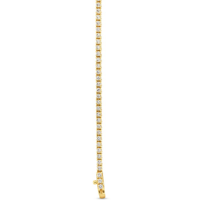 Classic Diamond Tennis Necklace In Yellow Gold 14K