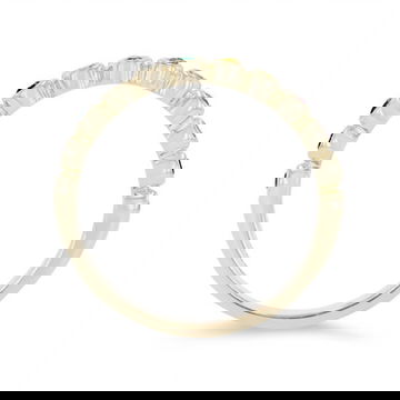 Rainbow Sapphire Bezel Band