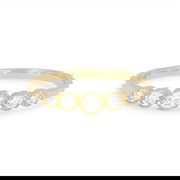 Graduated Diamond Bezel Milgrain Band by Royal