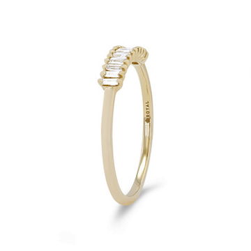 Vertical Baguette Diamond Wedding Band by Royal