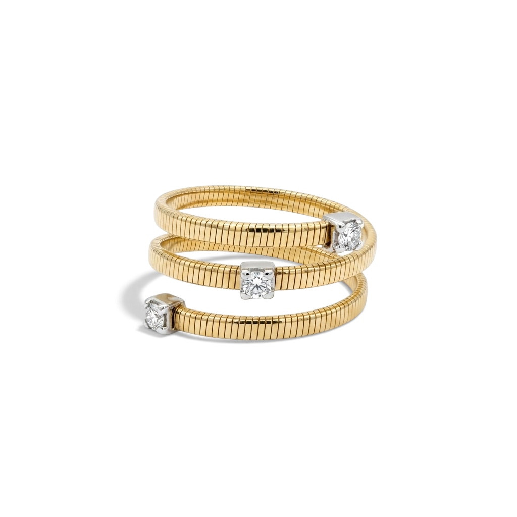 Flexible Diamond Wrap Ring (0.16tw)