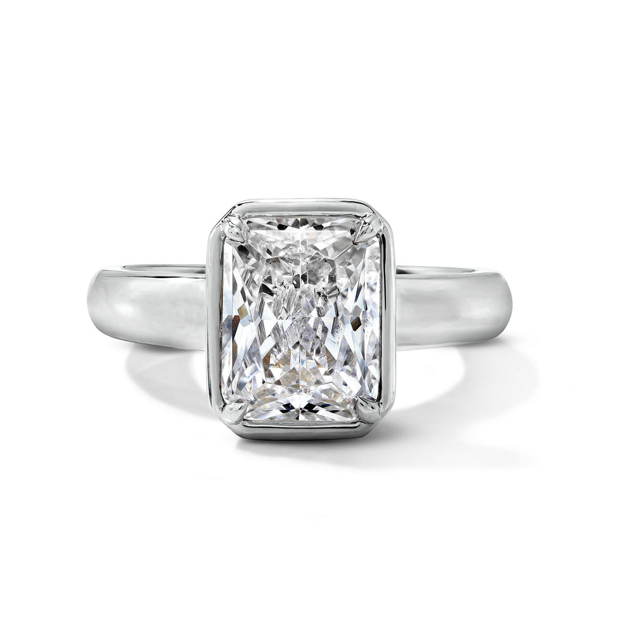 Simon G. Solitaire Bezel Engagement Setting 0