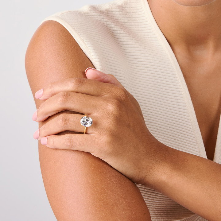 Simon G. Hidden Halo Diamond Engagement Setting In White Gold 18K