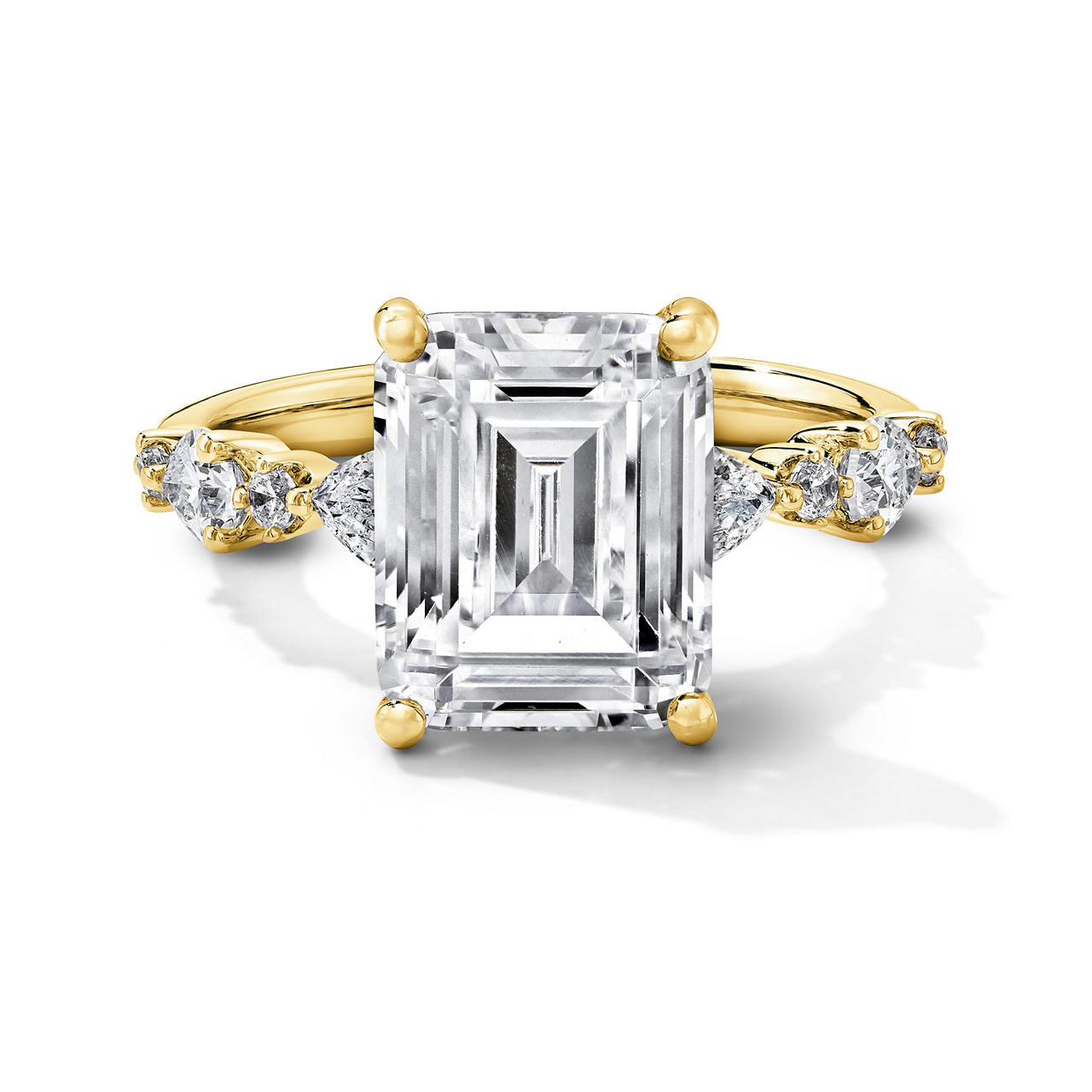Simon G. Alternating Diamond Engagement Setting