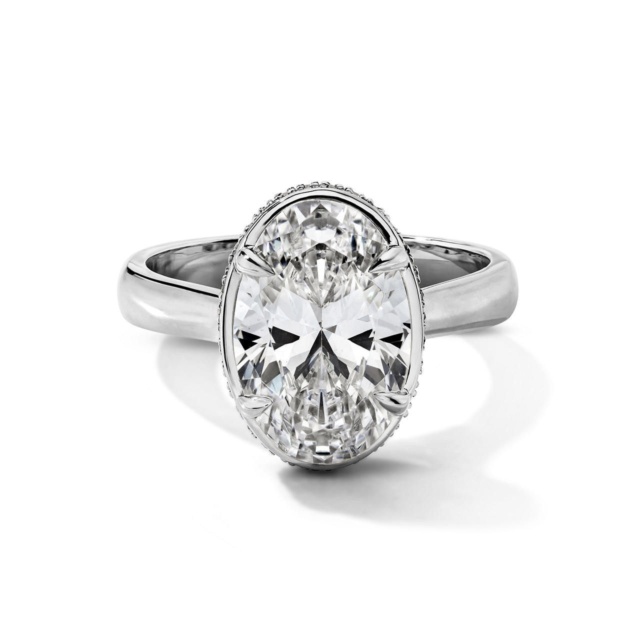 Simon G. Four Prong Hidden Halo Engagement Setting