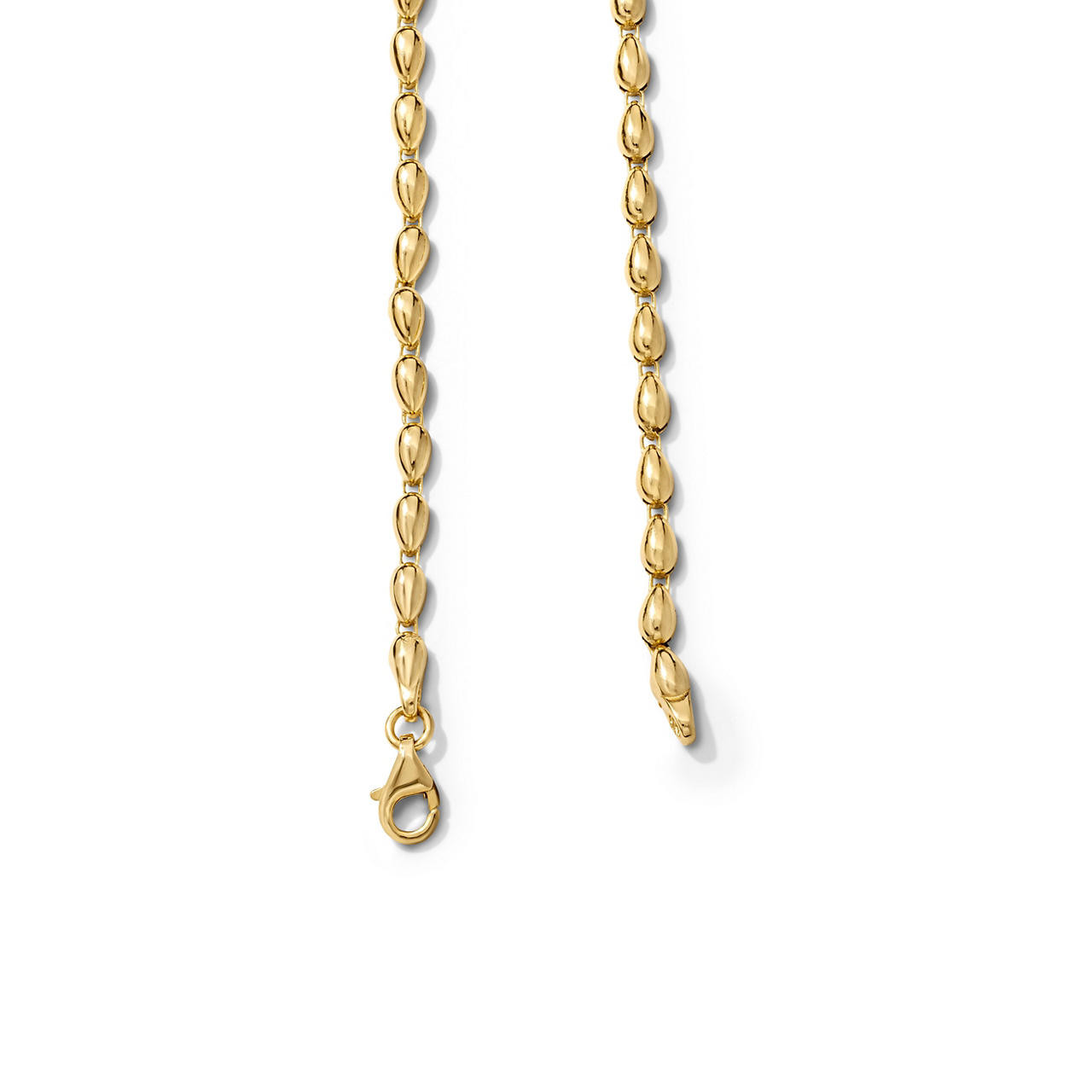 Gold Teardrop Link Bracelet