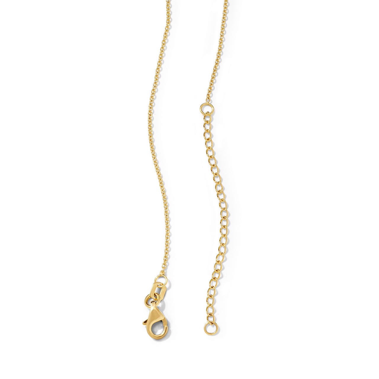 Two Tone Gold Interlocking Pendant Necklace