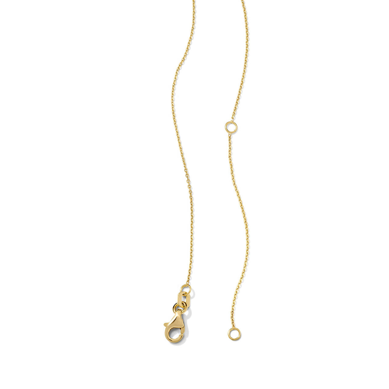 Gold Curved Bar Necklace