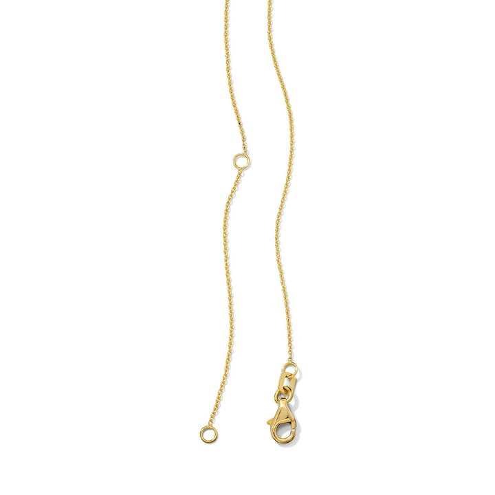 Gold Heart Pendant Necklace In Solid 14K Yellow Gold