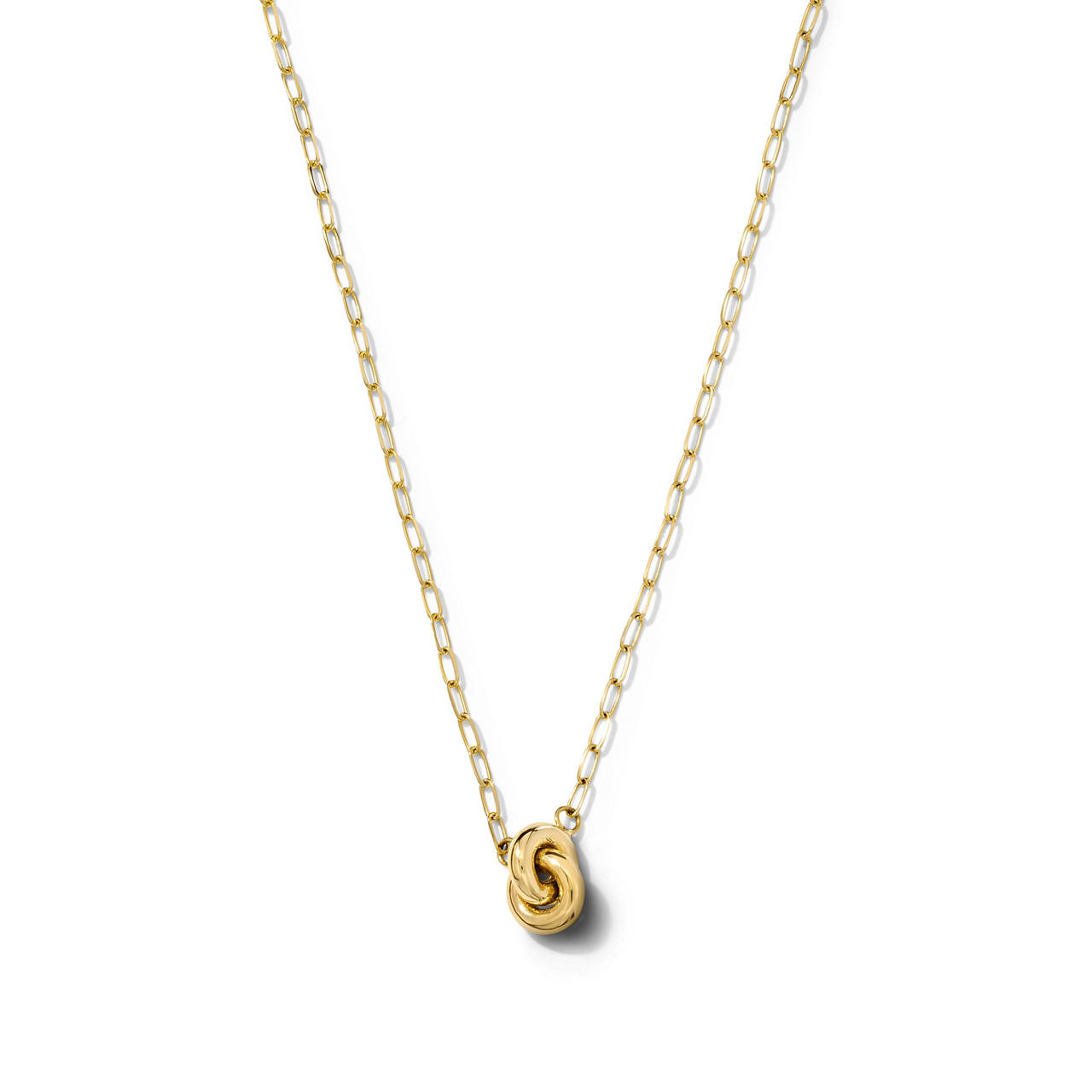 Gold Knot Pendant Necklace