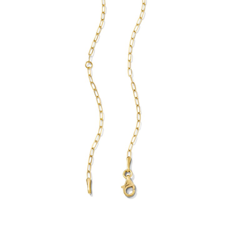 Gold Knot Pendant Necklace In Solid 14K Yellow Gold