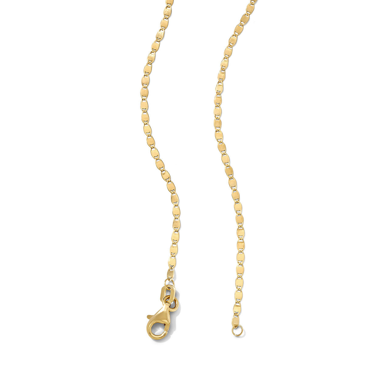Gold Mirror Chain Necklace (1.65mm)