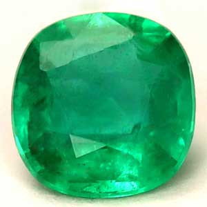 Cushion 0.64 Green Emerald - #1125408