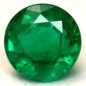 Round 0.68 Green Emerald - #1131809 0