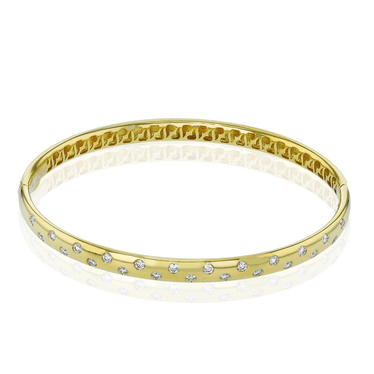 Simon G. Scattered Diamond Bangle Bracelet