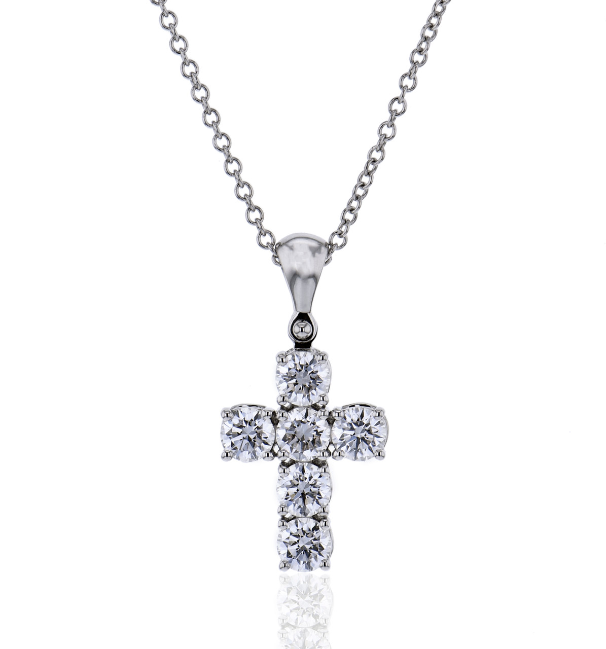 Simon G. Diamond Cross Pendant Necklace