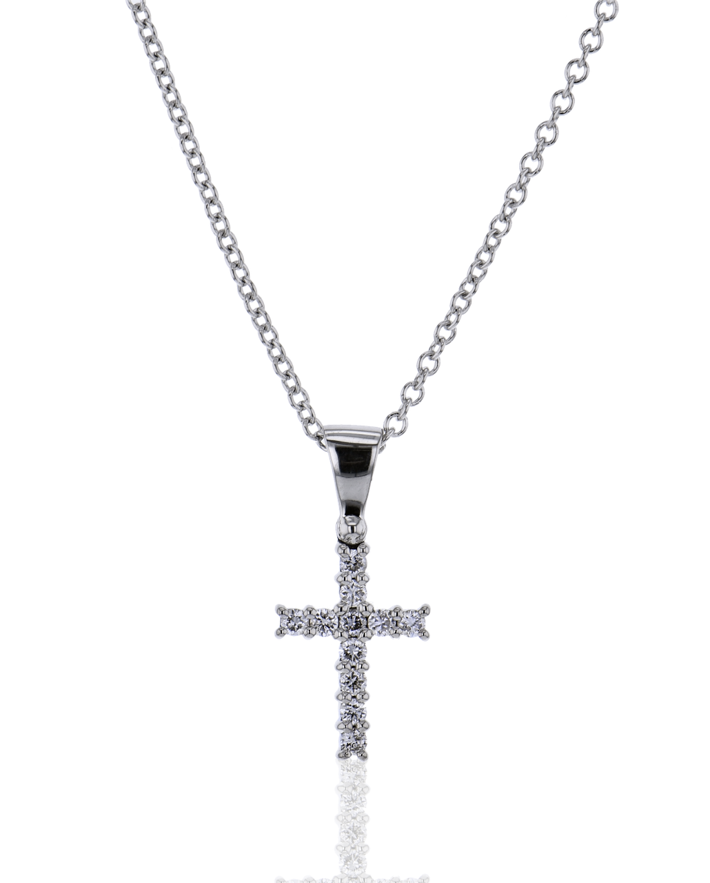 Diamond Cross Pendant Necklace