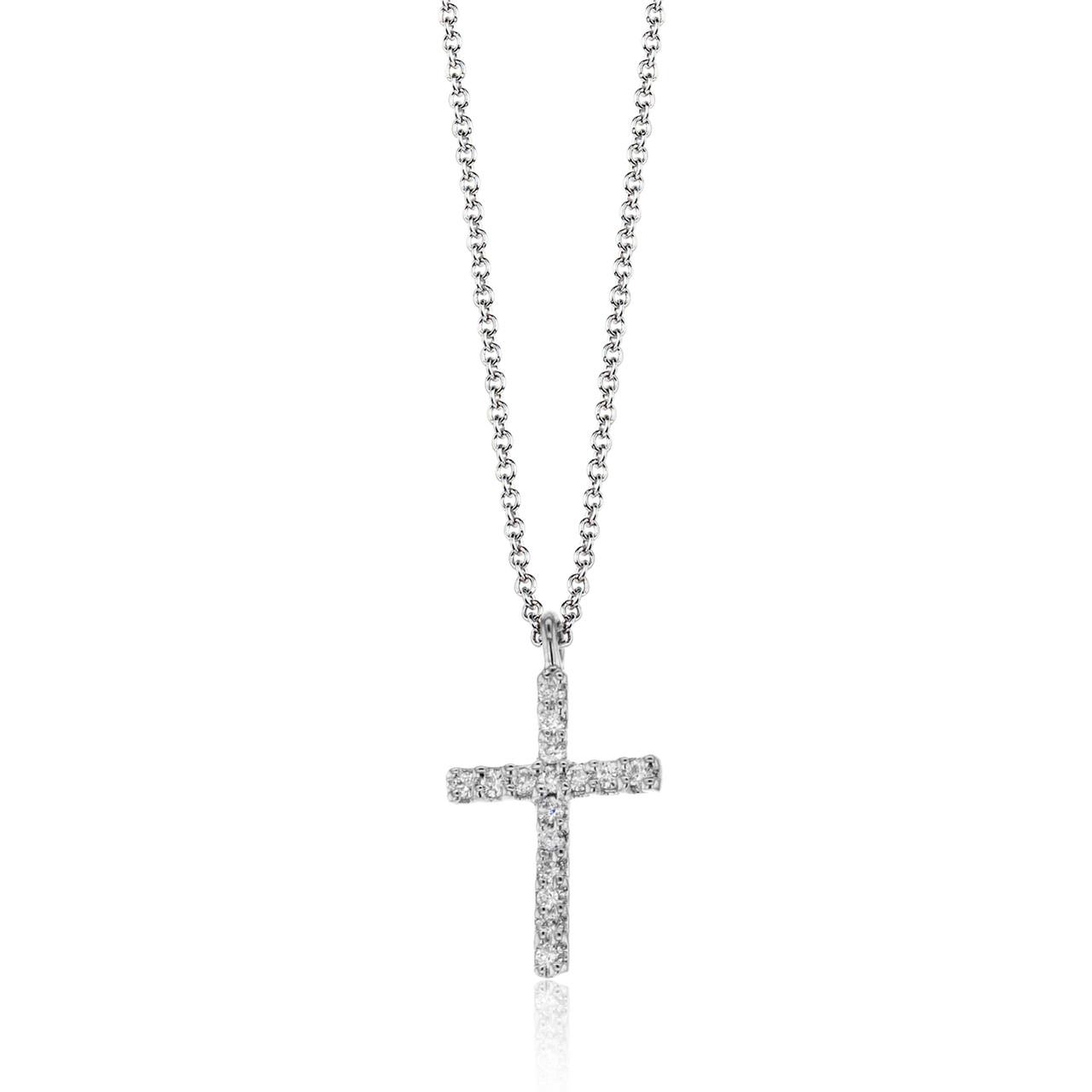 Diamond Cross Pendant Necklace