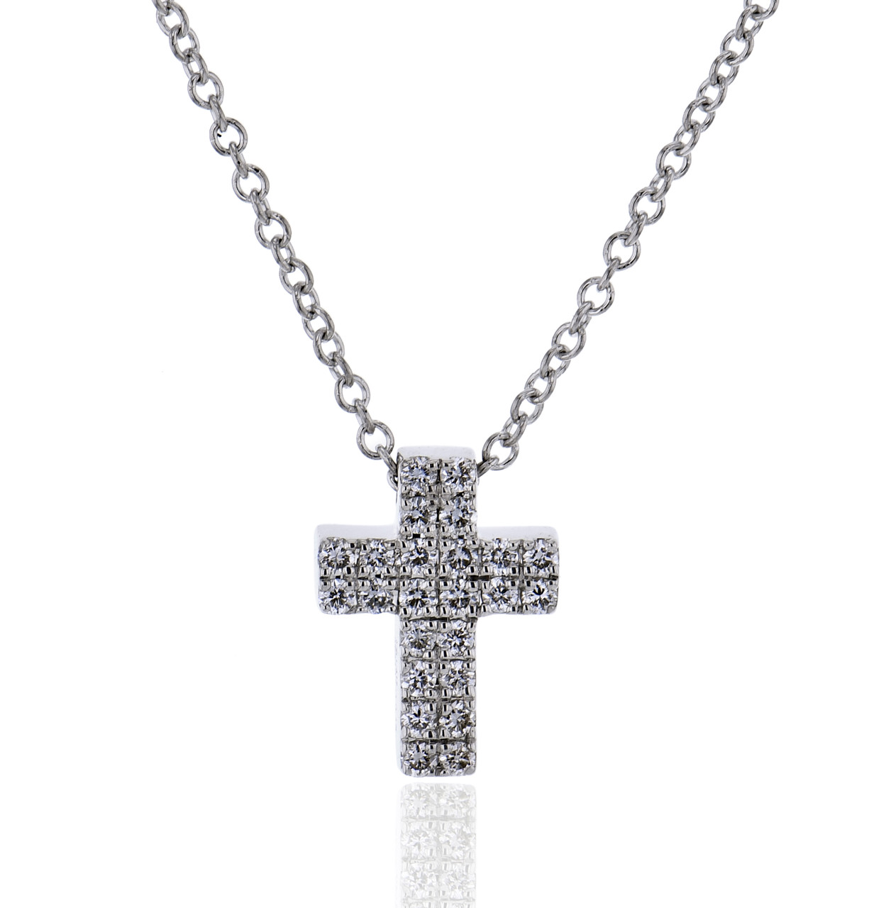 Diamond Cross Pendant Necklace