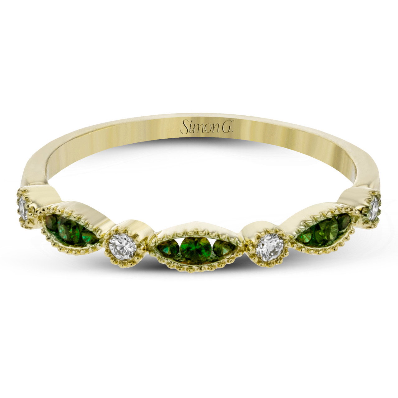 Simon G. Green Tsavorite Diamond Band