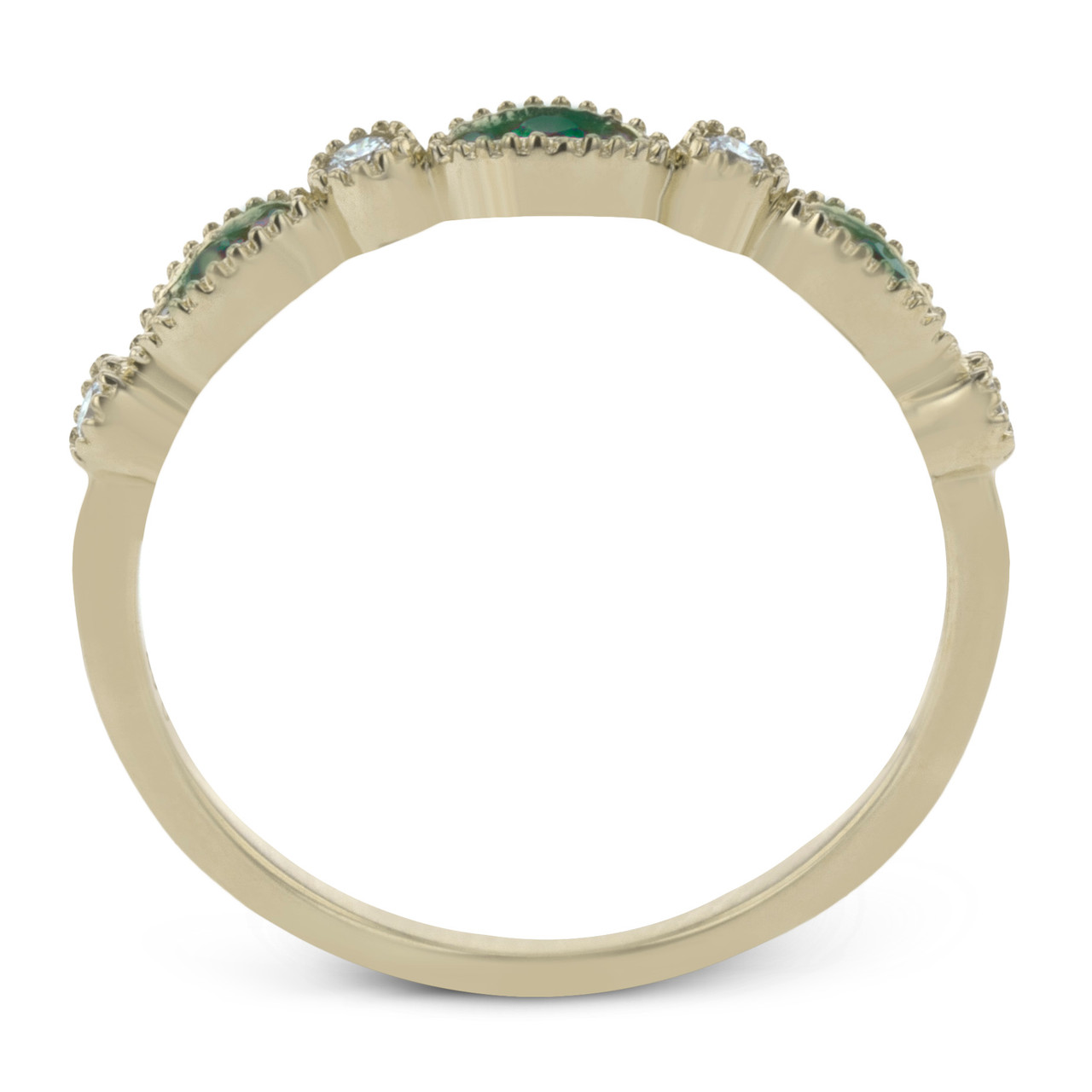 Simon G. Green Tsavorite Diamond Band