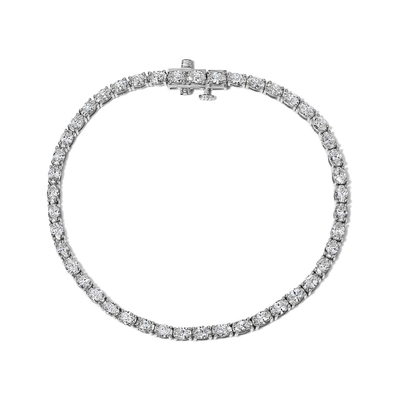 Oval Lab Grown Diamond Tennis Bracelet