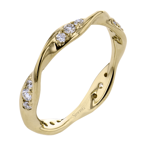Simon G. Sculpted Twist Diamond Band