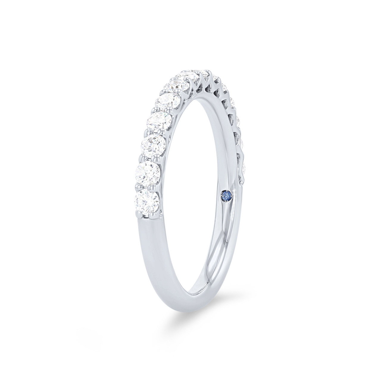 Open Profile Diamond Wedding Band 1