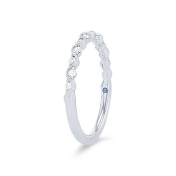 Diamond Wave Wedding Band