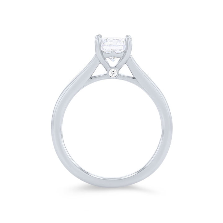 Rose Gold 14K Solitaire Split Engagement Setting