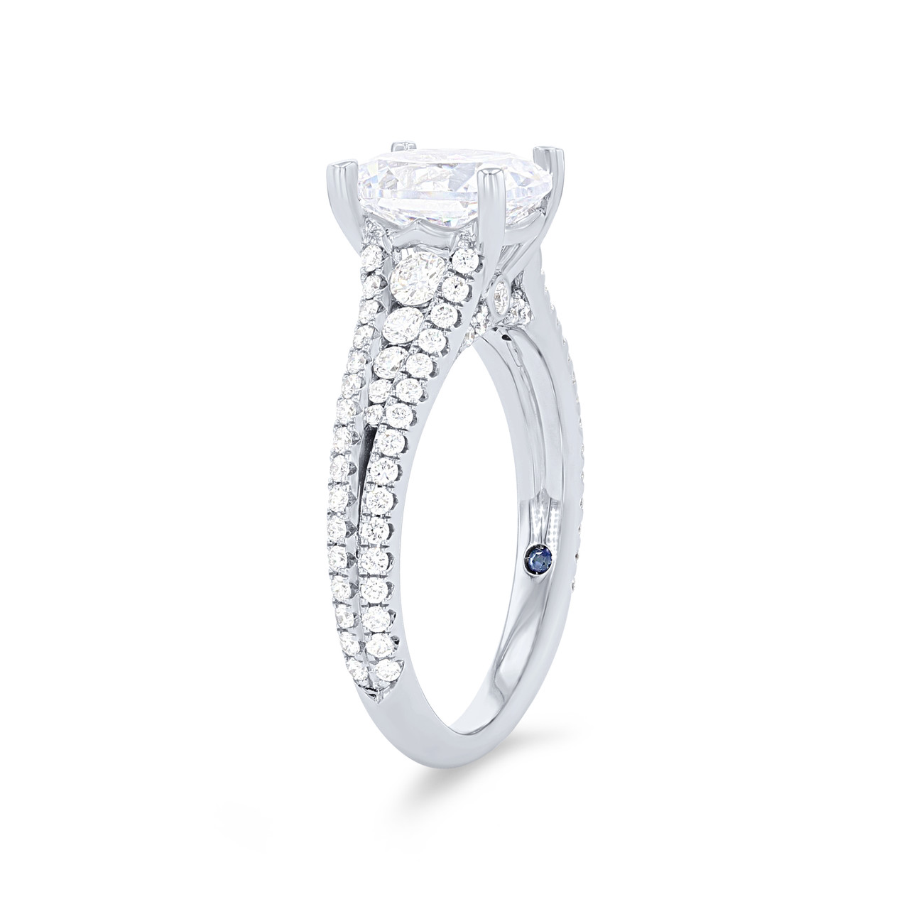 Graduated Diamond Three Row Engagement Setting 1
