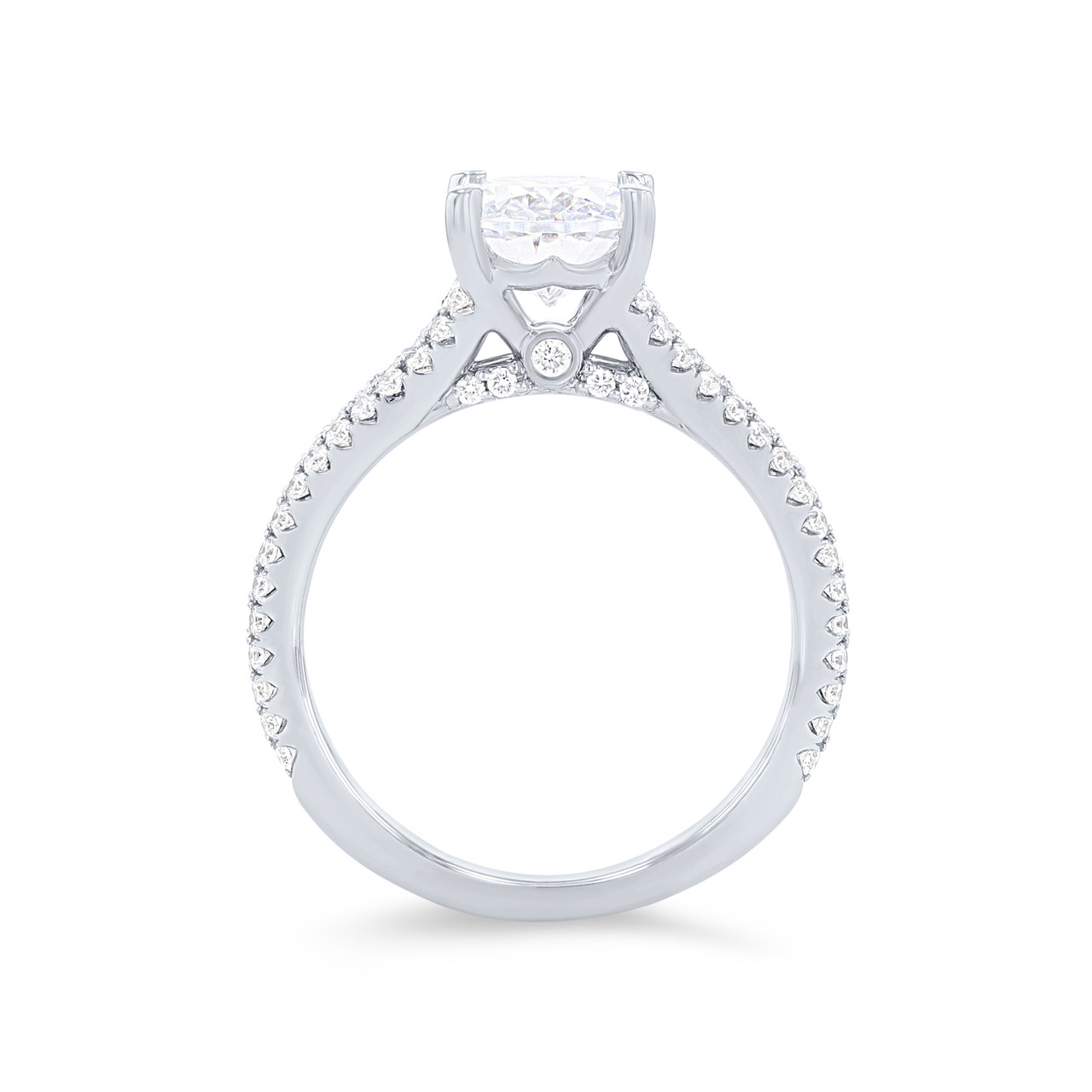Graduated Diamond Three Row Engagement Setting 2