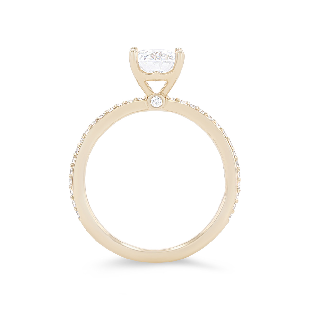 Beadset Diamond Engagement Setting