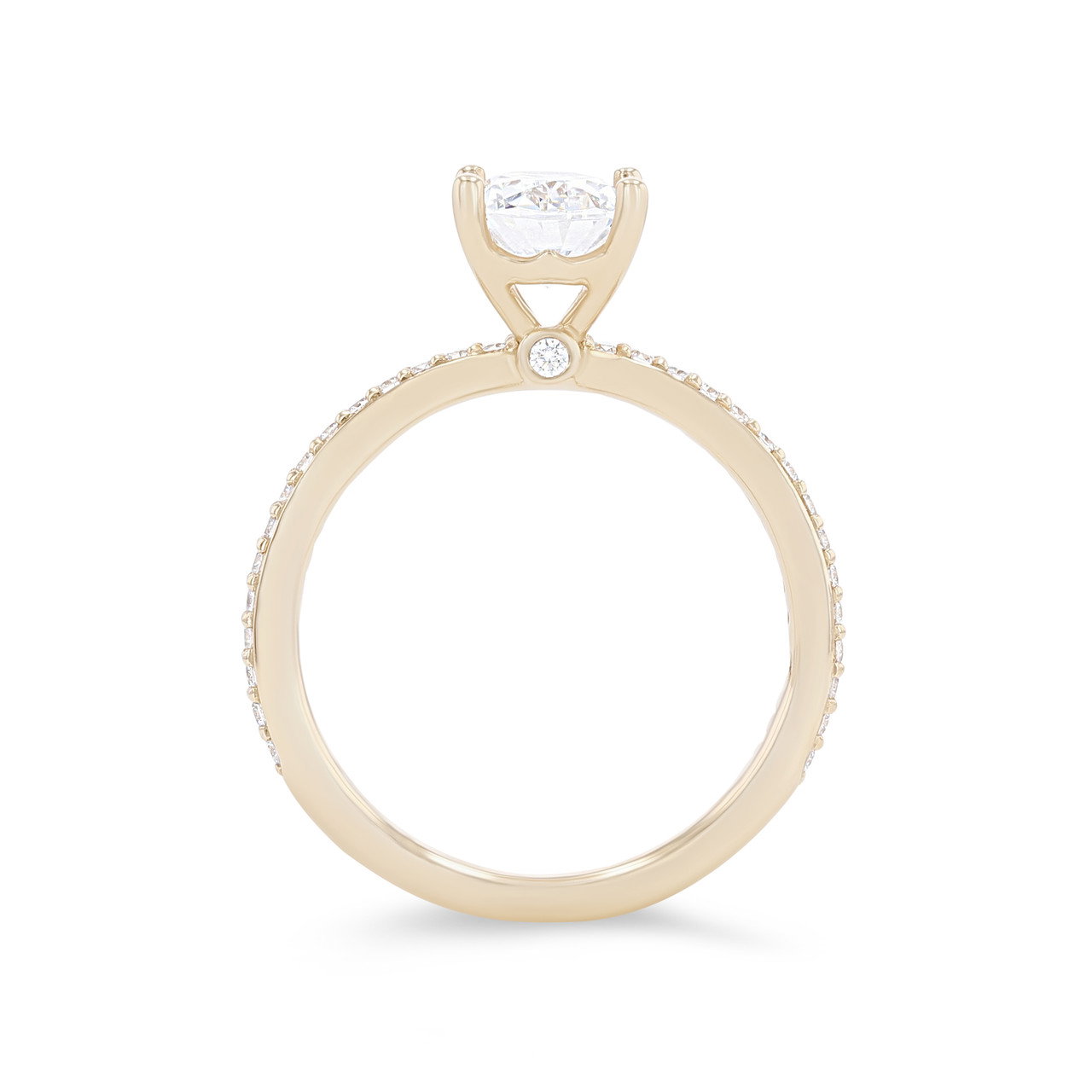 Beadset Diamond Engagement Setting 2