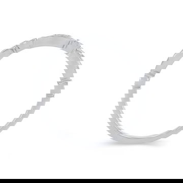Sylvie Alternating Marquise Frame Milgrain Wedding Band