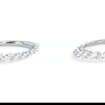 Sylvie Single Prong Graduated Diamond Wedding Band