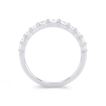 Sylvie Single Prong Graduated Diamond Wedding Band