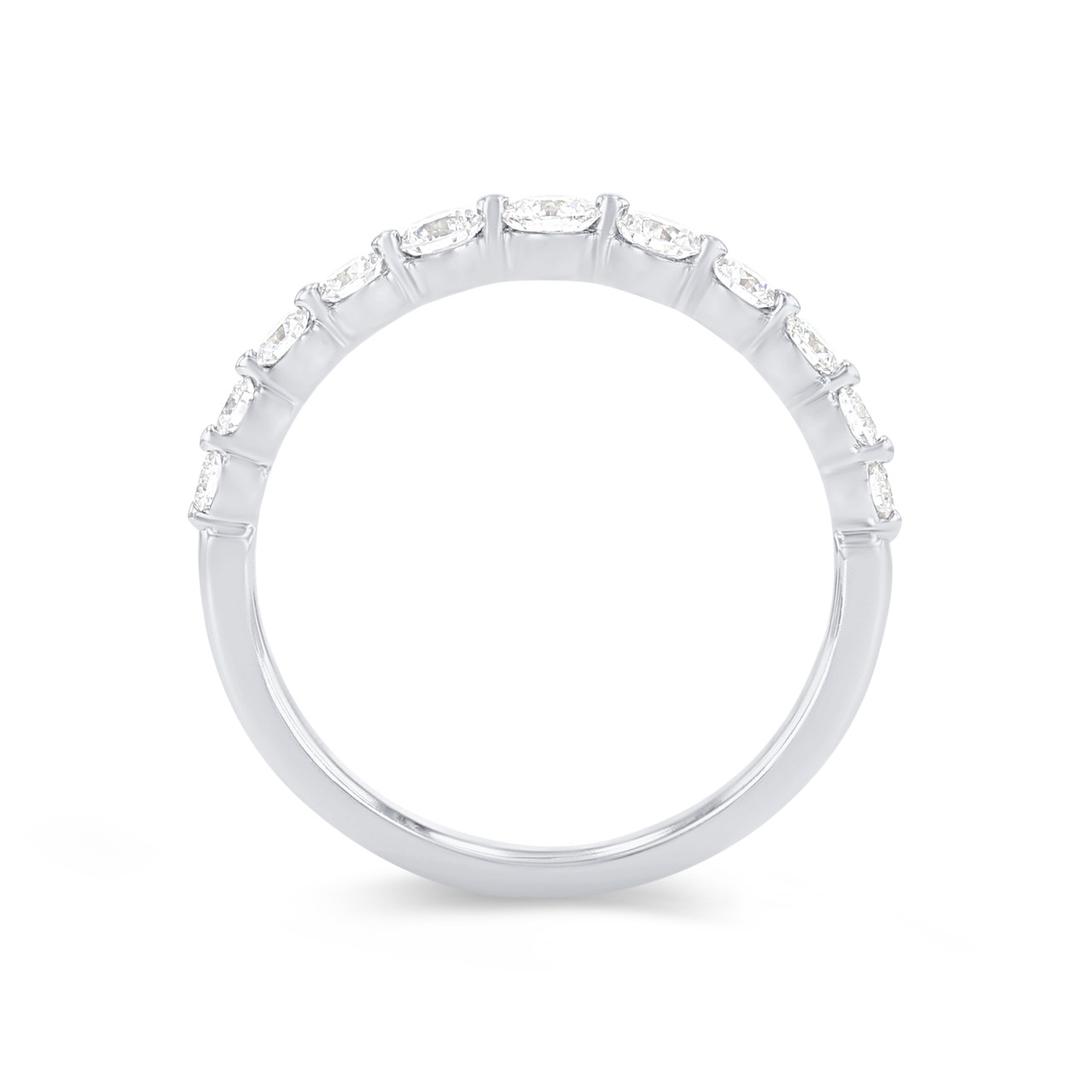 Sylvie Single Prong Graduated Diamond Wedding Band 2