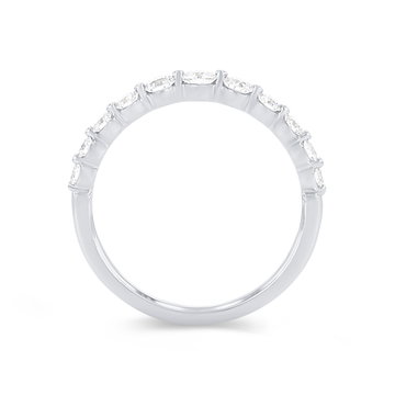 Sylvie Single Prong Graduated Diamond Wedding Band In Yellow Gold 14K