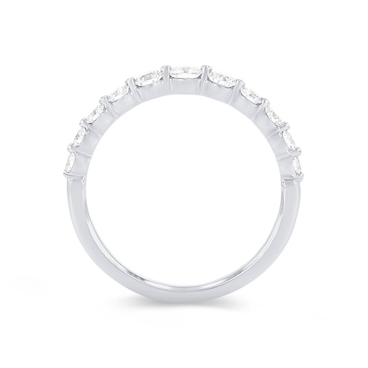 Sylvie Single Prong Graduated Diamond Wedding Band In Yellow Gold 14K