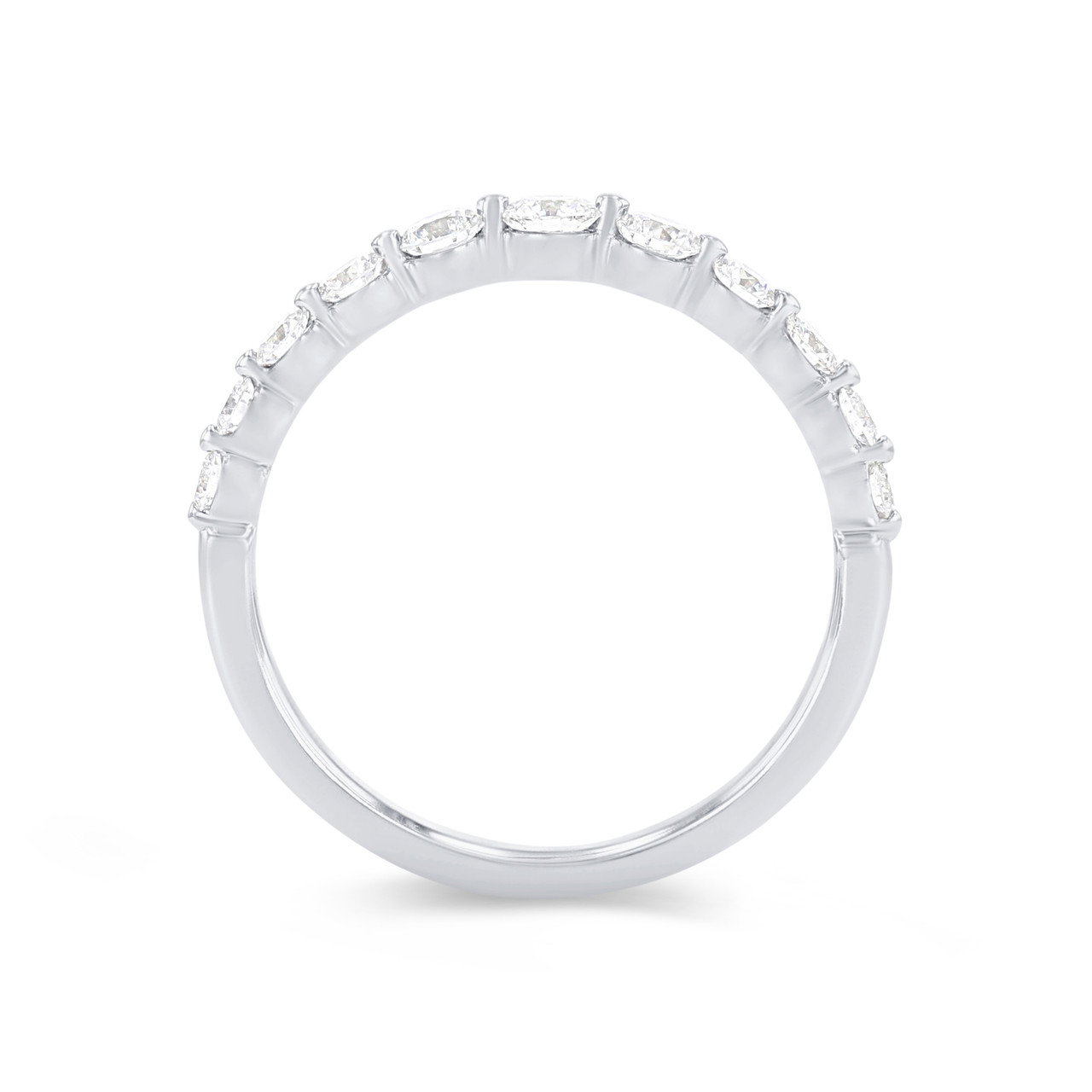 Sylvie Single Prong Graduated Diamond Wedding Band 2