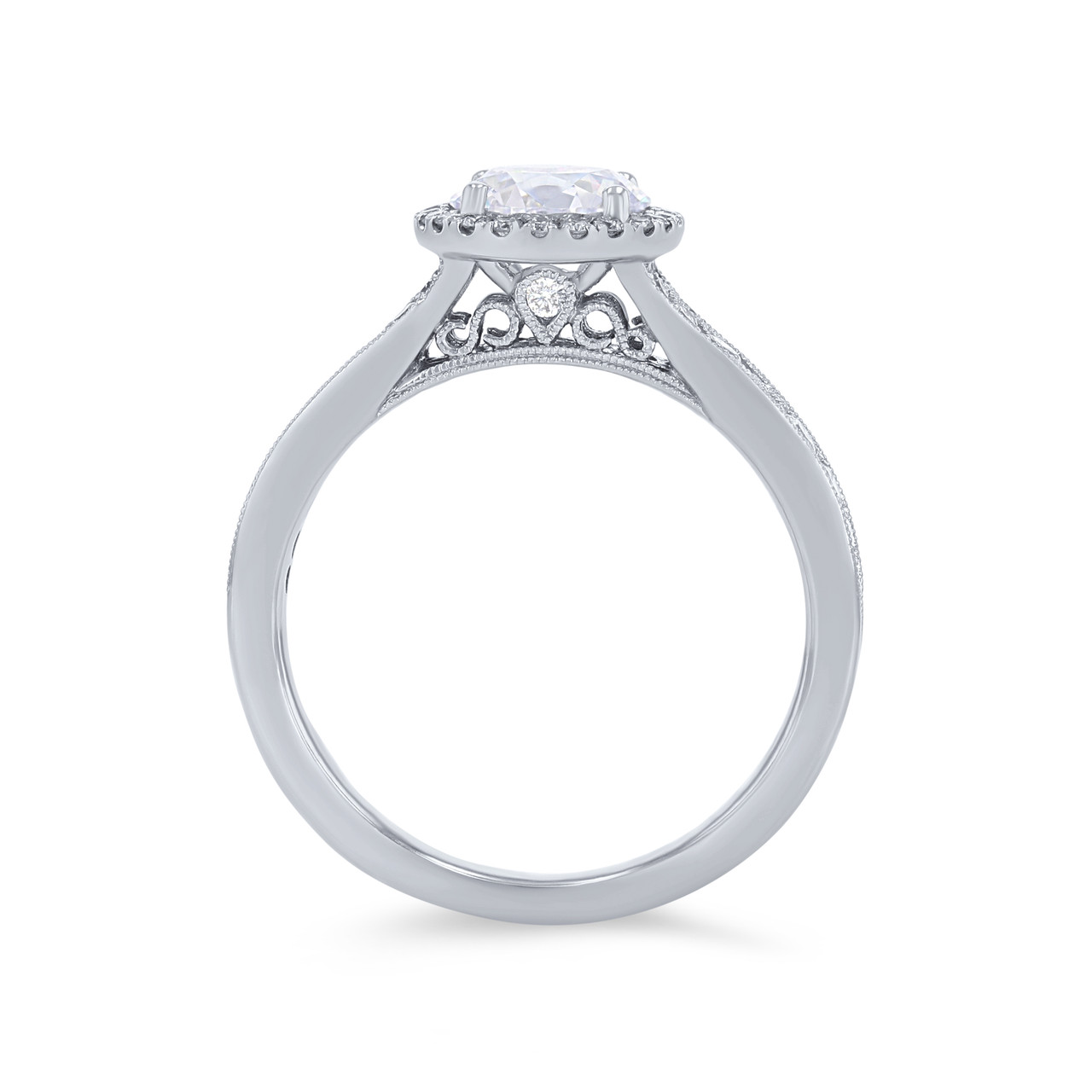 Sylvie Milgrain Diamond Halo Engagement Setting 2