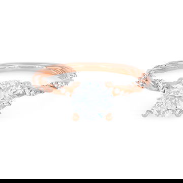 Sylvie Rope Twist Half Diamond Engagement Setting