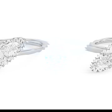 Sylvie Oval Halo Solitaire Engagement Setting
