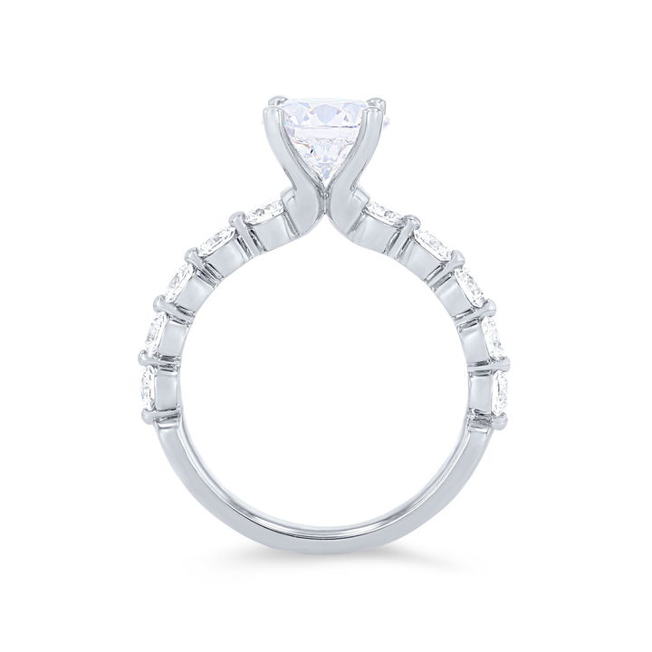 White Gold 14K Sylvie Single Prong Diamond Engagement Setting